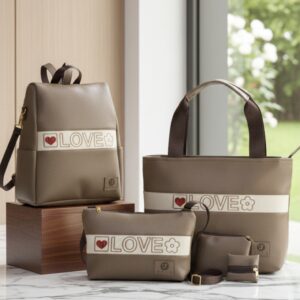 SET DE CARTERAS LOVE 3D
